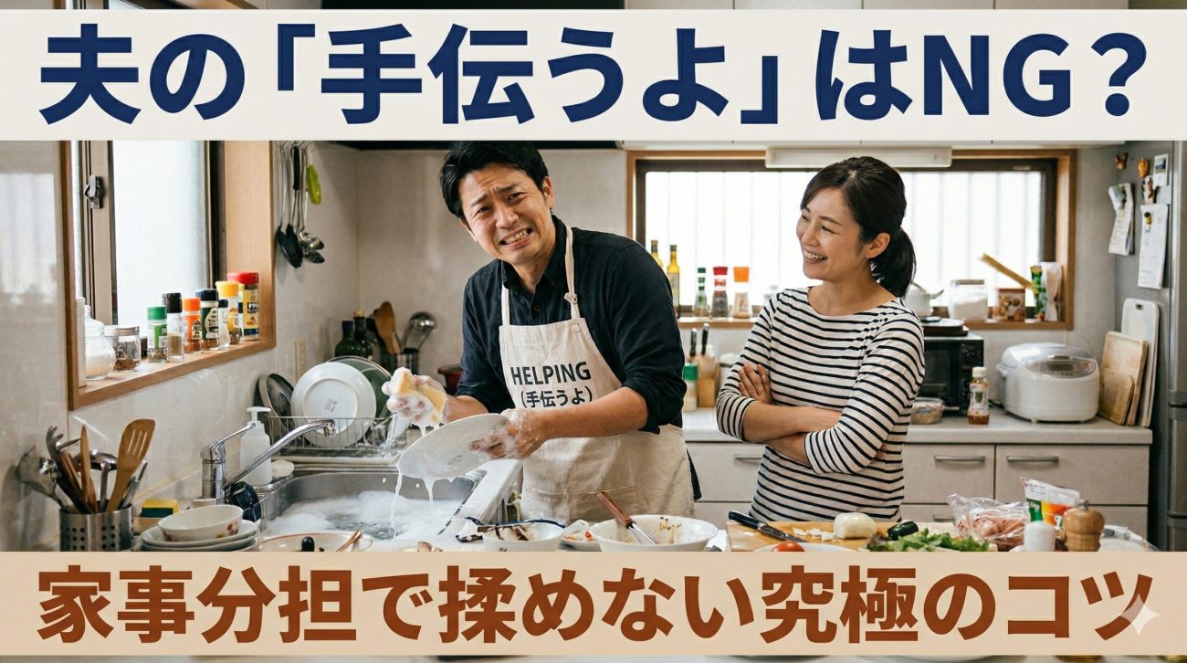 夫の「手伝うよ」はNG？共働き夫婦の家事分担で揉めないための究極のコツ