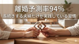 【離婚予測率94%】新婚から長続きする夫婦だけが密かに実践している「3つの習慣」とは？