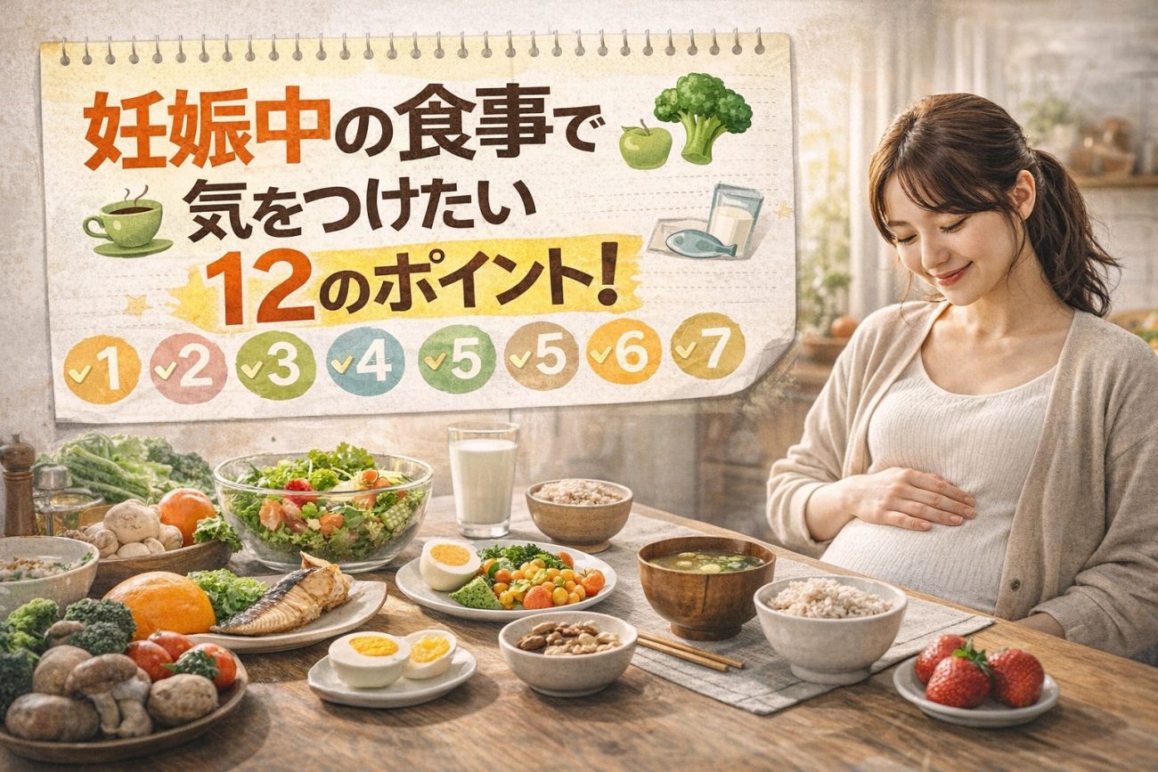 妊娠中の食事で気をつけたい12のポイント！胎児を守る栄養とNG食材