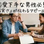 恋愛下手な男性必見。データが証明する「誠実さ」が伝わるアピール法