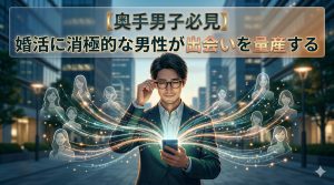 【奥手男子必見】婚活に消極的な男性が出会いを量産する心理学と3つの実践法