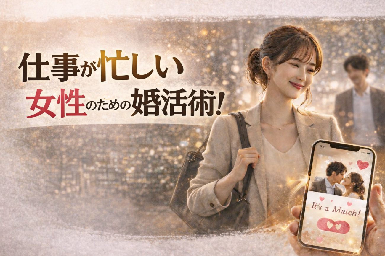 仕事が忙しい女性のための婚活術！無理なく進める3つのポイント