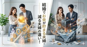 結婚でお金が貯まる夫婦・減る夫婦の違い！家計管理と3つの特徴