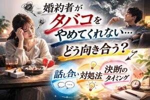「婚約者がタバコをやめてくれない…」責めずに解決する伝え方と見切り時
