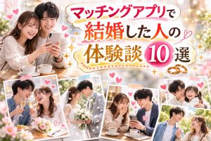 アプリ婚は当たり前？マッチングアプリで結婚した人の体験談10選