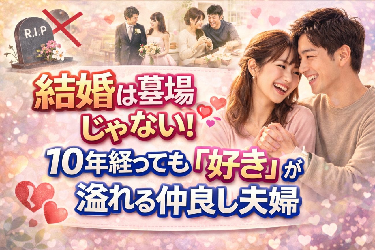結婚は墓場じゃない！10年経っても「仲良し夫婦」でいられる秘訣と心理学