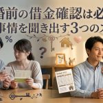 結婚前の借金確認は必須！相手のローン事情を聞き出す3つのステップ