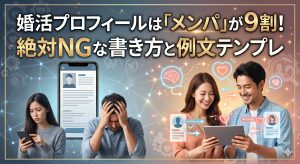 婚活プロフィールは「メンパ」が9割！絶対NGな書き方と言い換え例文テンプレ