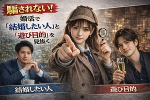 騙されない！婚活で「結婚したい人」と「遊び目的」を見抜く方法