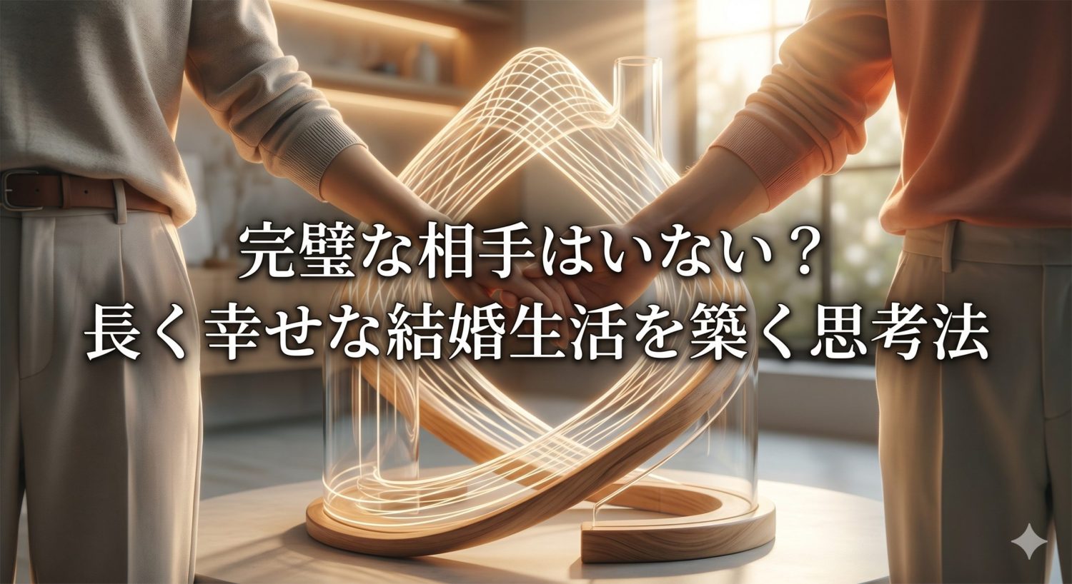 完璧な相手はいない？長く幸せな結婚生活を築く「構築型」の思考法