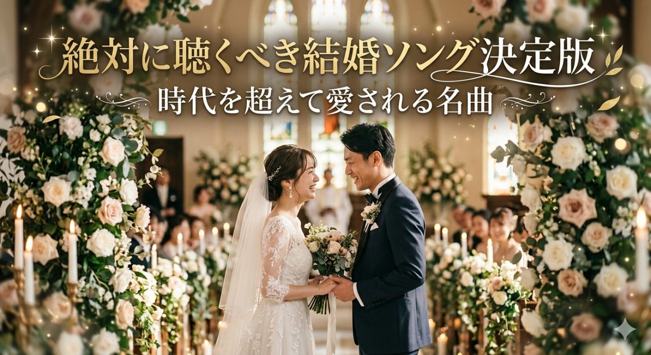 絶対に聴くべき結婚ソング決定版｜時代を超えて愛される名曲と最新人気TOP5
