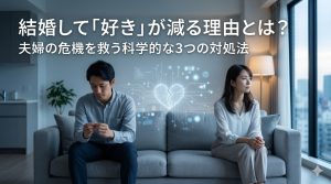 結婚して「好き」が減る理由とは？夫婦の危機を救う科学的な3つの対処法