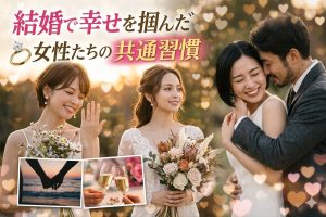結婚で幸せを掴んだ女性たちの共通習慣！愛される人の考え方