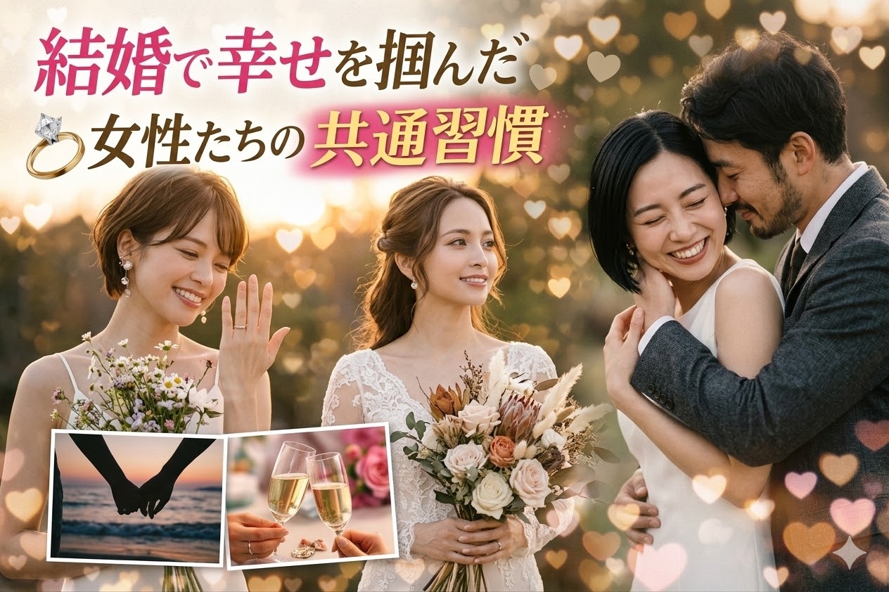 結婚で幸せを掴んだ女性たちの共通習慣！愛される人の考え方