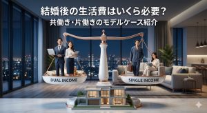 結婚後の生活費はいくら必要？共働き・片働きのモデルケース紹介