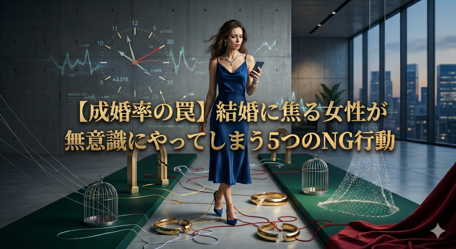 【成婚率の罠】結婚に焦る女性が無意識にやってしまう5つのNG行動