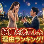 【男女別】結婚を決意した理由ランキング！婚活疲れを抜け出す「最後の決め手」とは？