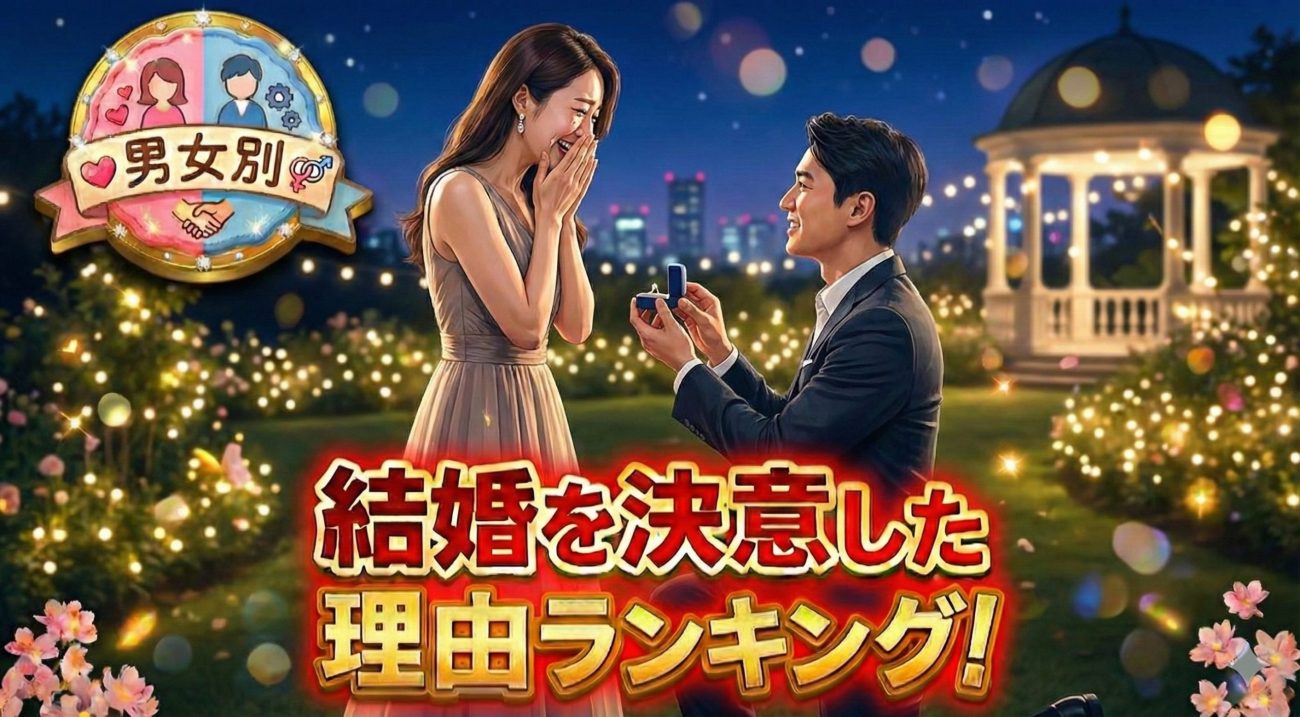 【男女別】結婚を決意した理由ランキング！婚活疲れを抜け出す「最後の決め手」とは？