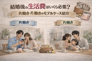 結婚後の生活費はいくら必要？共働き・片働きのモデルケース紹介