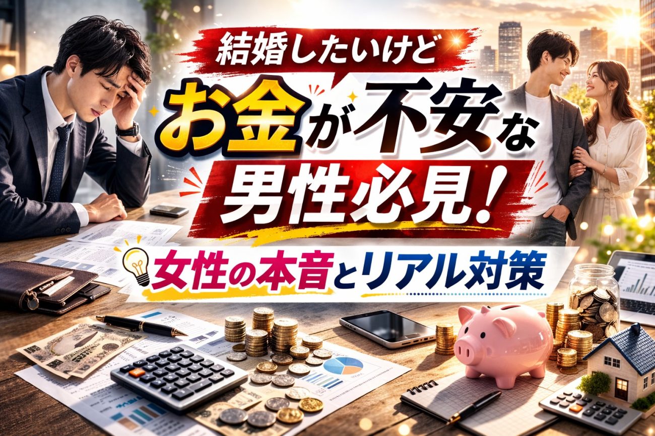 結婚したいけどお金が不安な男性必見！女性の本音とリアル対策