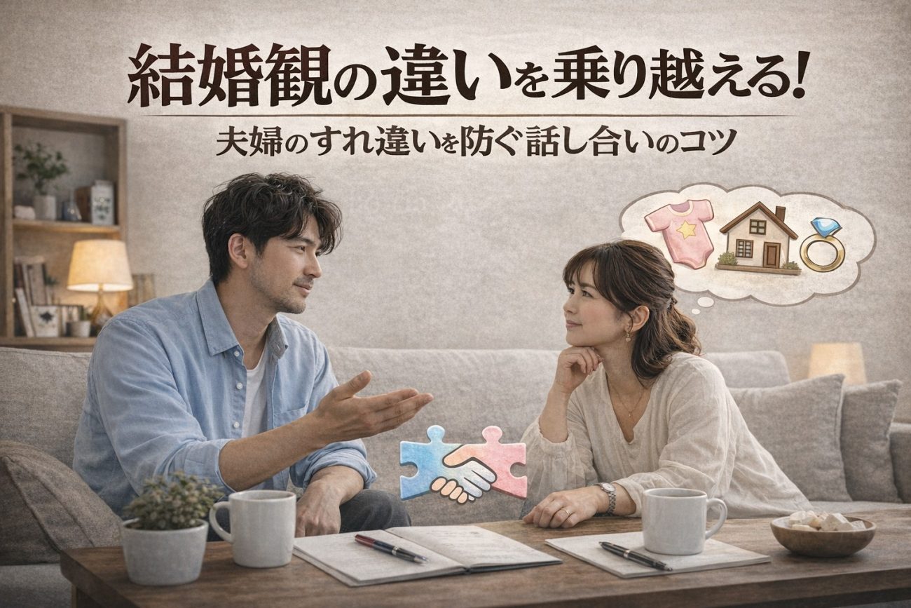 結婚観の違いを乗り越える！夫婦のすれ違いを防ぐ話し合いのコツ