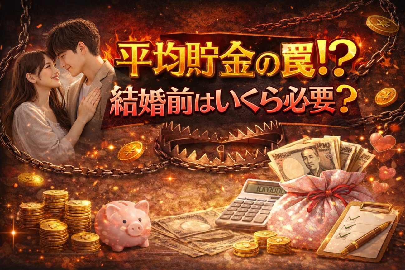 【平均貯金の罠】結婚前はいくら必要？後悔しないための現実的な目安と真実のデータ