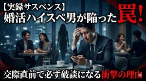 【実録サスペンス】婚活ハイスペ男が陥った罠！交際直前で必ず破談になる衝撃の理由