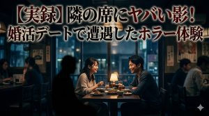 【実録】隣の席にヤバい影！婚活デートで遭遇したホラー体験と対策