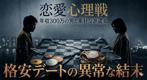 【恋愛心理戦】年収300万の男と素朴な派遣女、格安ファミレスデートの異常な結末