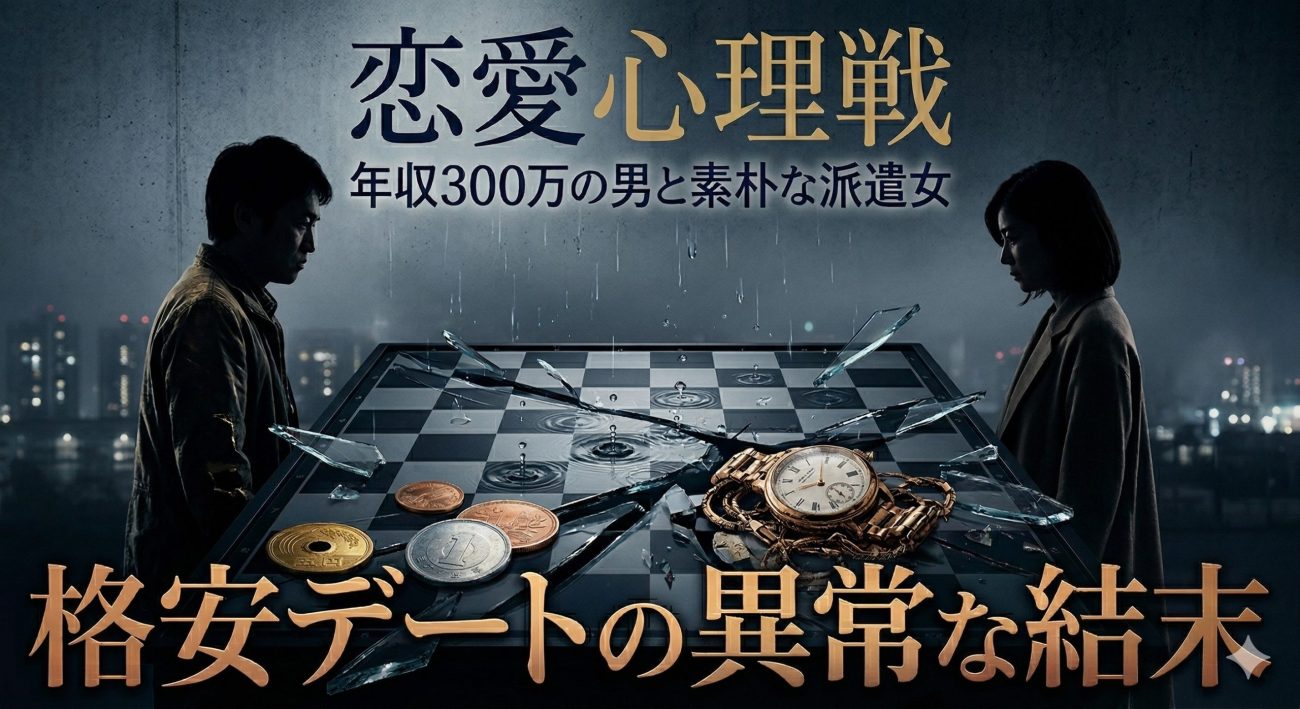 【恋愛心理戦】年収300万の男と素朴な派遣女、格安ファミレスデートの異常な結末
