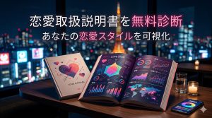 恋愛取扱説明書を無料診断！あなたの恋愛スタイルを24テーマで可視化