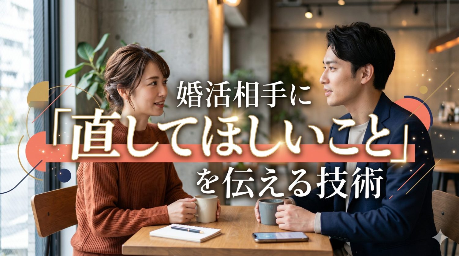 婚活相手に「直してほしいこと」を伝える技術と価値観のすり合わせ
